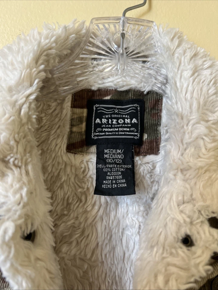 Arizona Camouflage w/Faux Fur Lining Coat Sz10/12 Medium - Image 2 of 4