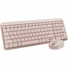 Logitech MK250 Bluetooth Wireless Mouse and Keyboard Combo, Rose 920-013512