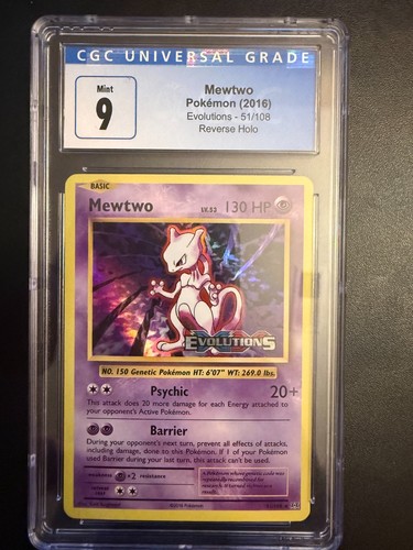 Mewtwo graded CGC 9 for sale on eBay