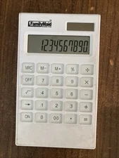 Family Maid Family maid Electronic White Calculator Battery Not Included