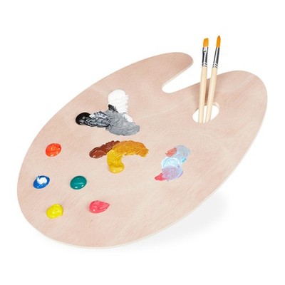 4 x Mischpalette Malerpalette Farbenpalette Mischtablett Holz 40 x 30 cm Palette