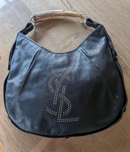 Yves Saint Laurent Mombasa Shoulder Bag Studs Real Horn Handle Tom Ford Era