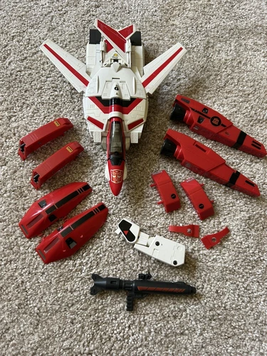 TRANSFORMER GI JETFIRE AUTOBOT JET ACTION FIGURE HASBRO 1985  INCOMPLETE
