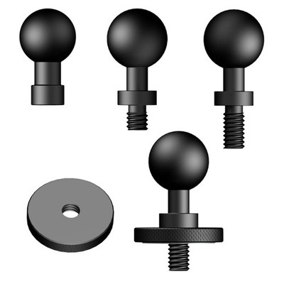 17mm Ball to 1/4'' Screw Mount Ball Head Adapter for DSLR Smartphone Camera Mount