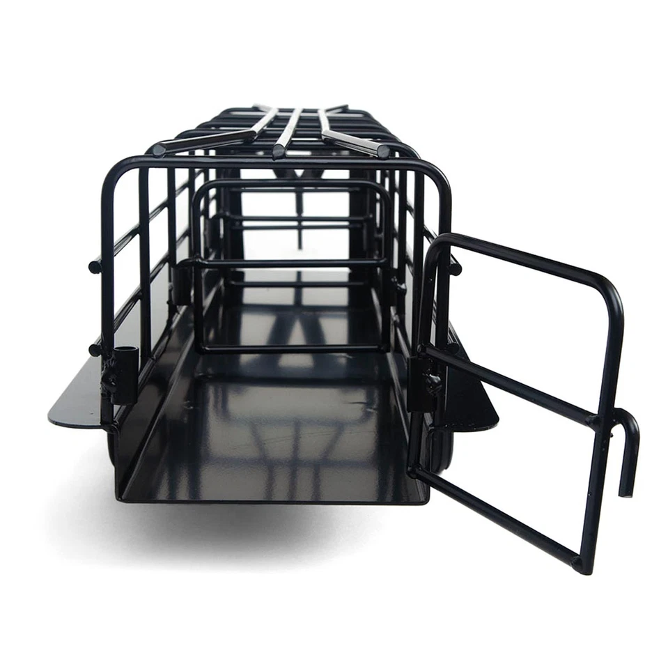 1/16 Piccolo Buster Giocattoli Nero Gooseneck Long Trailer Con Split Gates, - Immagine 4 di 4