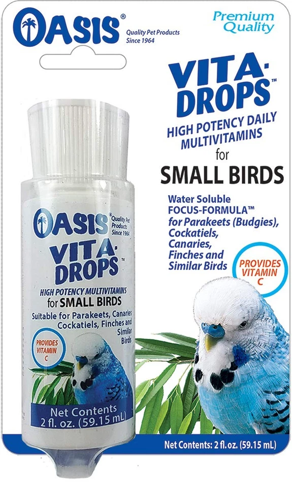 KORDON OASIS #80257 Vita Drops for Small Birds, 2- ounce liquid multivitamin