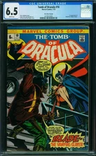 1973 MARVEL TOMB OF DRACULA #10 CGC 6.5 1ST APP OF BLADE RARE KEY GRAIL UK PENCE