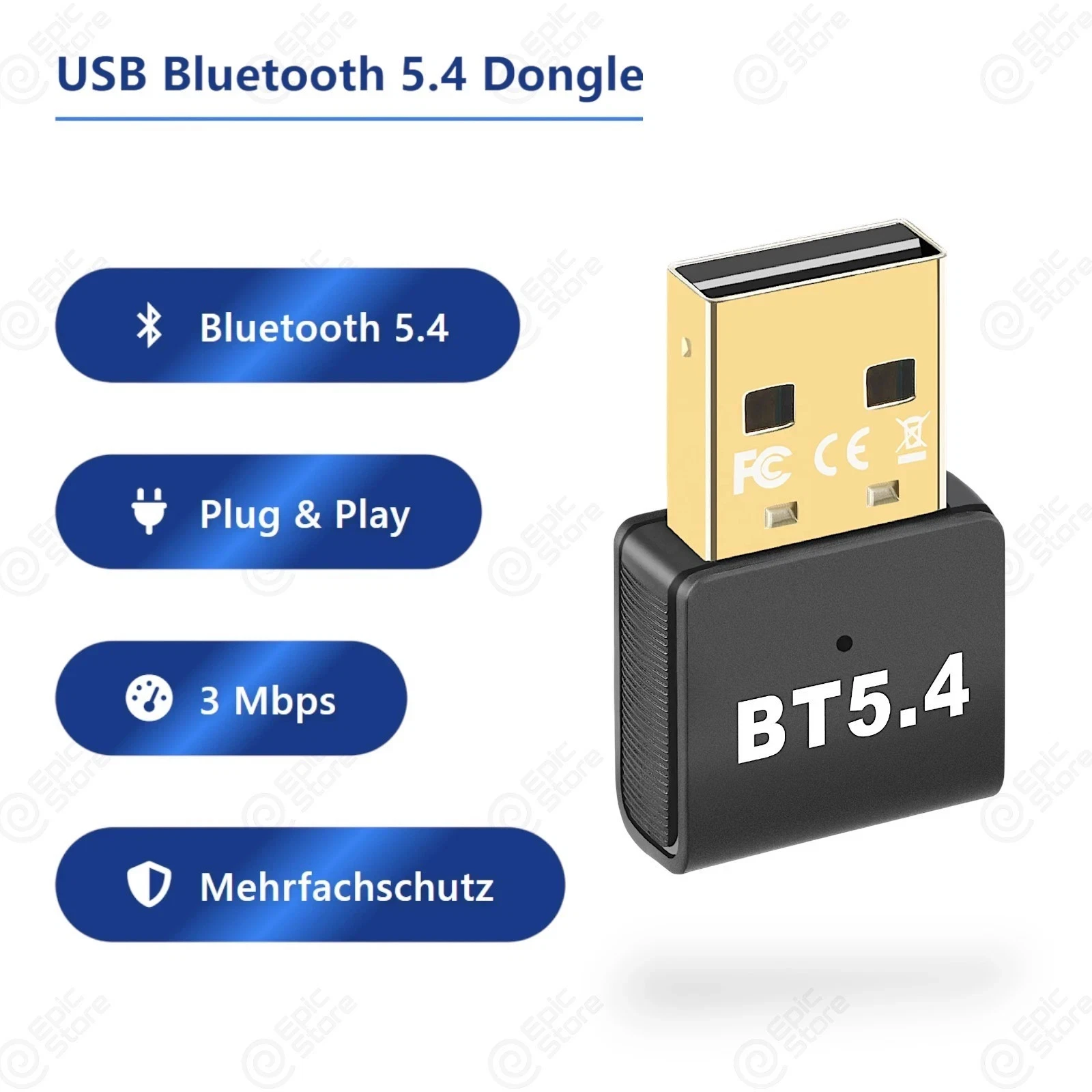 Bluetooth 5.3 5.1 und 5.4 USB Adapter Empfänger Wireless Rec