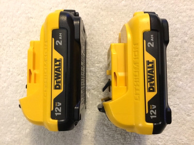 2 New Dewalt DCB122 2.0Ah 12V 12 Volt Max Lithium Ion Batteries DCB122-2