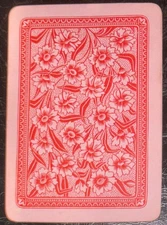 EW454 Swap Playing Card 1 OLD ENGLISH WIDE  FLOWERS & PATTERNS