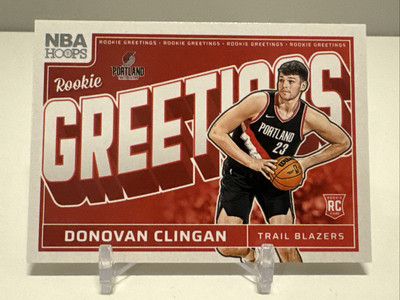 2024-25 Panini Nba Hoops - Rookie Greetings Donovan Clingan #5 (RC