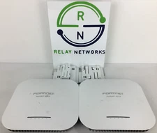 LOT OF 2 Fortinet FAP-431F-A  Wireless Access Point 4x4 Indoor tri-radio w/Mount