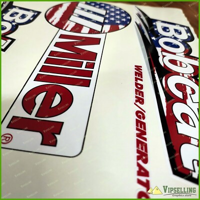 Set Adesivi Decalcomanie Laminati – Bandiera Patriottica USA Miller – AlexCycles - 2