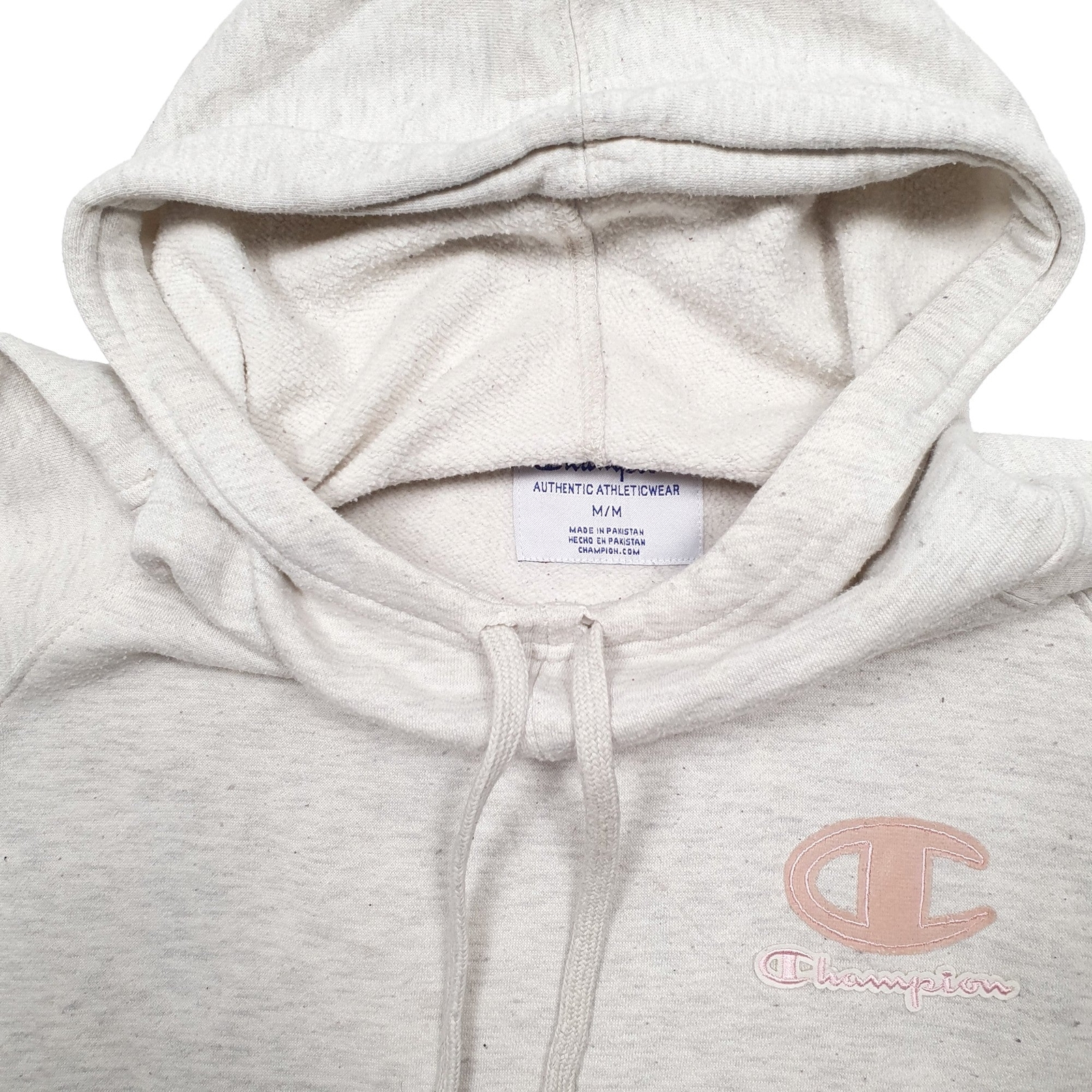 CHAMPION Hoodie Cotton Jumper Sweatshirt Womens L image 2