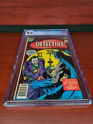 Detective Comics #475 1978 Classic Story "The Laughing Fish" CGC 8.0 GRADED