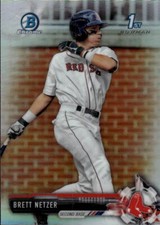 2017 Bowman Draft Brett Netzer #BDC-31 Chrome Refractor Boston Red Sox 13N