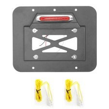 Fit 87-06 Jeep Wrangler Yj Tj Tailgate Spare Tire License Plate Steel W Light Fit 87-06 Jeep Wrangler Yj Tj Tailgate Spare Tire License Plate Steel W Light