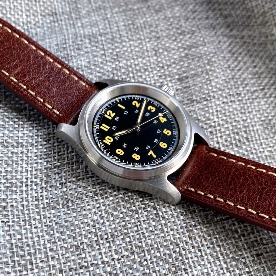 20ATM Small 36mm Tandorio Blue Dial NH35A Automatic Mens Watch