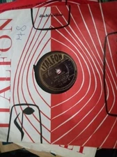 8" SHELLAC SERIE DISCHI OPERA ITALFON DISTRIB.RINASCENTE UP 1027 PAGLIACCI MANON