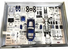 RARE STYLISH CMC 1:18 Ferrari 250 GTO blue-metallic parts display board n exoto