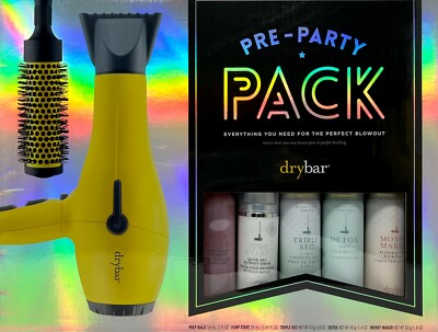 NEW Drybar Buttercup Dryer w/ 2 Concentrators Half Pint Round Brush + 7 Bonuses!
