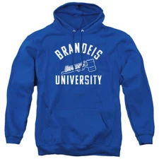 Brandeis University Adult Pullover Hoodie Judges Logo, Royal Blue, S-3XL
