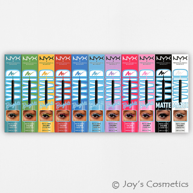 3 NYX Vivid Brights Colored Liquid Eyeliner Matte - VBLL 