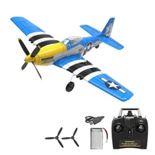 VOLANTEX WWII P51 4CH Fighter RC Airplanes 2.4G Remote 6-Axis Aerobatic Glider