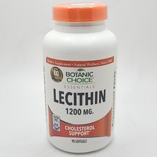 Botanic Choice Lecithin 1200mg Cholesterol Support  90 Softgels  New  Sealed