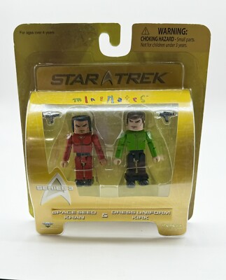 Star Trek Minimates Space Seed Khan & Dress Uniform Kirk