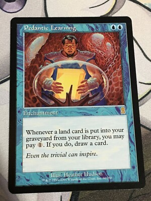 C6050 MAGIC THE GATHERING MTG ODYSSEY PEDANTIC LEARNING #90 LP RARE