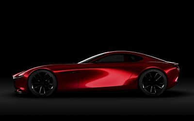 Cars 2015 mazda rx vision concept r x Desk Mat Stitched