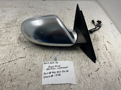 16 AUDI S6 A6 C7 RIGHT PASSENGER SIDE VIEW MIRROR ALUMINUM