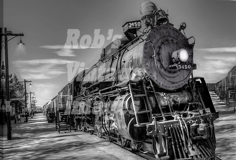 Santa Fe photo Steam Locomotive 3450 ATSF 4-6-4 Hudson railroad train 8.5 x11