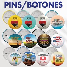Boton Pines Cristianos / Button Pins 2.25"