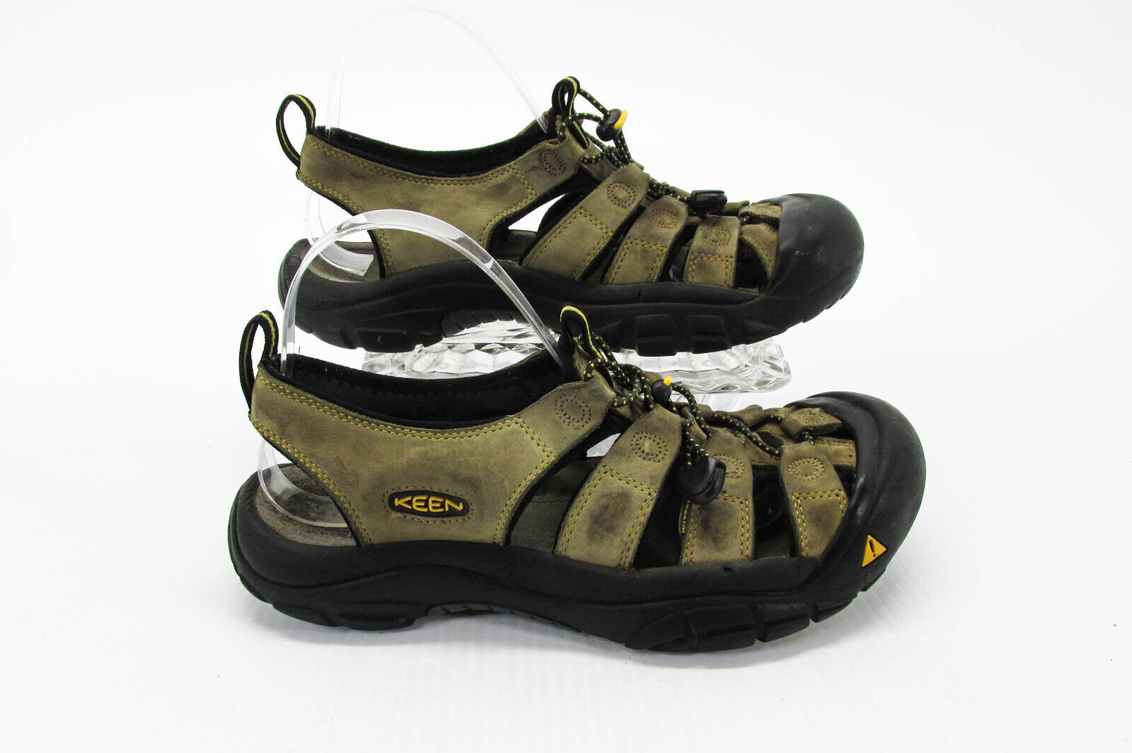 Scarpa sandalo uomo Keen Newport H2 taglia 8 pelle marrone sport atletica usata vq