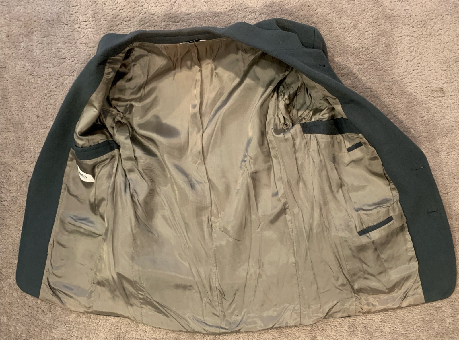 Hugo Boss Mens Cashmere Blend Gray Blazer/ Sport Coat Size 44R Vintage 2 Button thumbnail 8