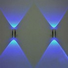 Double-headed LED Wall Lamp Sconce Bar Ceiling Light Blue Wall Ornament NT2PC