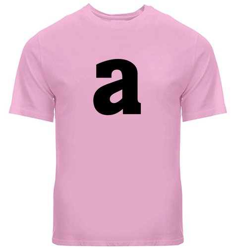 Buchstabe A Alphabet Unisex Herren Damen Tee T-Shirt cool Geschenk Shirts Freizeit Gr. S ~ 3XL - Bild 30 von 32
