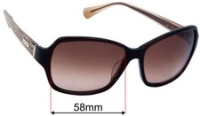 SFx Replacement Sunglass Lenses Fits Coach S2049 - 58mm Wide