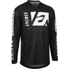 Answer Racing Syncron Merge Jersey Black Motorcycle MX Off-road ATV BMX MTB MD