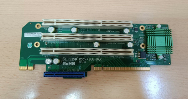 RSC-R2UU-UAX Supermicro RISER CARD 2U SLOTS ACTIVOS 3X PCI-X 133 + UIO
