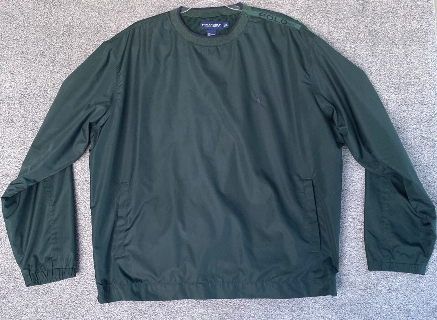 SUPREME Giacca Pullover Vintage Polo Golf Ralph Lauren Giacca Verde Uomo Taglia L