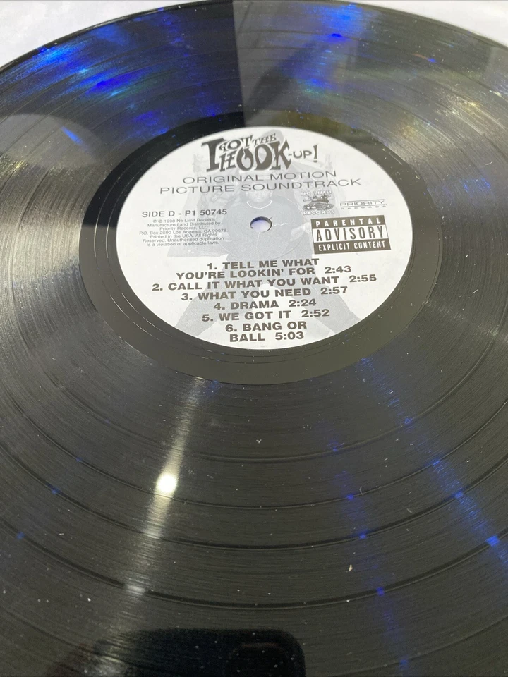 I GOT THE HOOK-UP! SOUNDTRACK (VINYL 2LP) 1998 RARE! JAY-Z, Master P Near Mint - Image 2 of 4