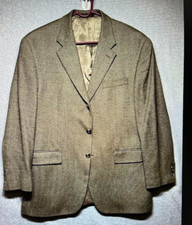 Lauren Ralph Lauren Men's Tan 3 Button Front Blazer/Jacket Lambs Wool Sz 42R