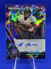 RONDALE MOORE 2021 PANINI PRIZM DRAFT ROOKIE PURPLE ICE AUTO RC 50/99 CARDINALS