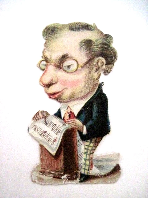 Juego de (4) troquelados Macob con dos hombres musicales y dos mujeres * Foto 3 de 4