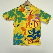 Vintage 1990 s Original Jams Boys Hawaiian Shirt, Deadstock NWT, Size Small