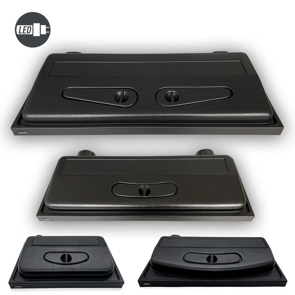 LED Acquario Copertura Nero Merce Nuova 80 100 120 150 Coperchio Illuminazione - Immagine 2 di 2