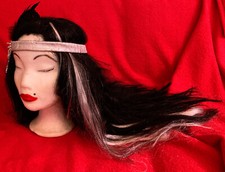 Women's Carnival Wig Headwear 2 Pieces Black / Silver